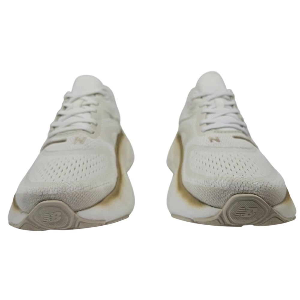 New Balance Fresh Foam X More v4 Womens 10.5 B White Gold Running Shoes Sneakers - Picture 4 of 12